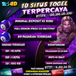 SITUS TOGEL HADIAH TERBESAR 4D 10 JUTA NANA4D PRIZE 123 TERPERCAYA DIBAYAR FULL