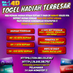 TOGEL HADIAH TERBESAR 4D 10 JUTA NANA4D BEBAS INVEST TANPA BATAS LINE TERBANYAK